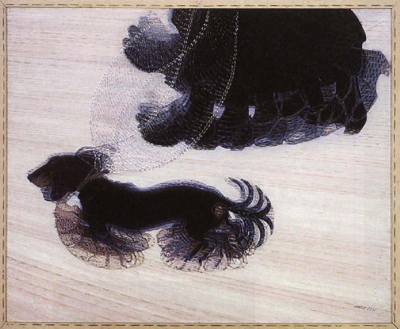 giacomo balla With a chain holding the dog s dynamic